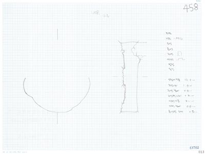 도면_사적 _경주 월성_월성 라구역 유물도면 ③ 석조유구상부 적심건물지내 라81.7 E11 수막새