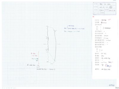 도면_사적 _경주 월성_월성 라구역 유물도면 ③ WS-라-10-(155)/석조유구 상부 라71.8 E5.2 수막새