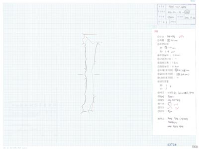 도면_사적 _경주 월성_월성 라구역 유물도면 ③ WS-라-11-(183)/석조유구 상부 라87.5 E7 수막새