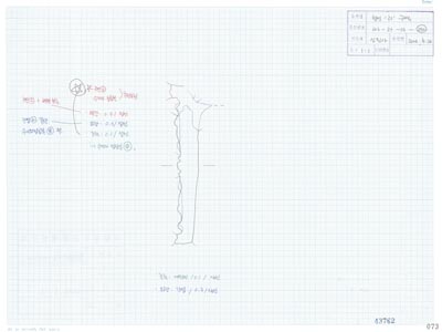도면_사적 _경주 월성_월성 라구역 유물도면 ③ WS-라-13-(270)/건물지6 남편 라80.6 W16.4 수막새