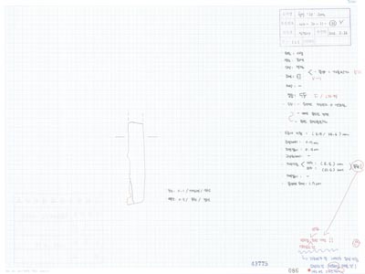 도면_사적 _경주 월성_월성 라구역 유물도면 ③ WS-라-11-(188)/석조유구 상부 라88.3 E4.8 수막새