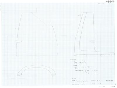 도면_사적 _경주 월성_월성 라구역 유물도면 ④ 석조유구상부 적심건물지 內 라74.3 E0.9 , 수막새
