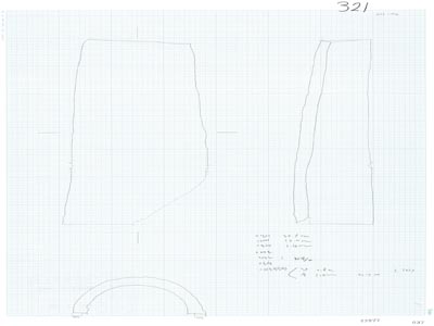 도면_사적 _경주 월성_월성 라구역 유물도면 ⑤ 건물지2 서편 적심석군 라160 W10 Pit 內 와무지, 수키와