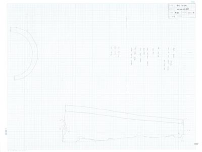 도면_사적 _경주 월성_월성 라구역 유물도면 ⑥ WS-라-09-(87) 수키와/지표 라95.5 E23.1 수키와