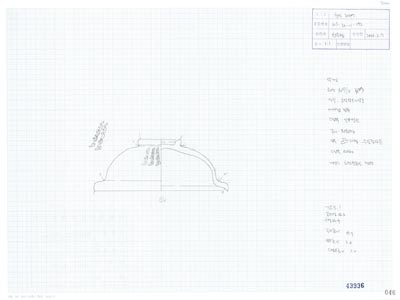 도면_사적 _경주 월성_월성 라구역 유물도면 ⑥ WS-라-11-192 뚜껑/건물지1 동편 라126.5 E30 뚜껑
