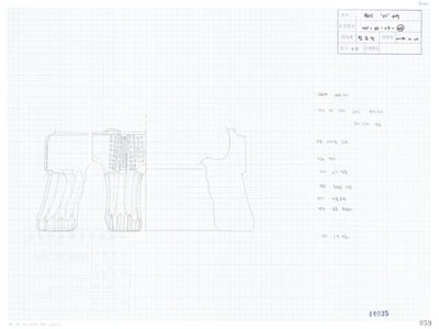 도면_사적 _경주 월성_월성 라구역 유물도면 ⑦ WS-라-09-(49) 벼루다리/건물지1 서편 라137.5 E17.8 벼루