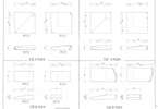 도면_국보 _익산 미륵사지 석탑_2／3／4／5층 귀／평 옥개석