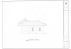 도면_국가민속문화재 _정읍 김명관 고택_한국의전통가옥 기록화사업 바깥 행랑채 우측면도