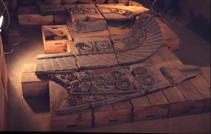 경주 황룡사지 출토 치미 복원 모습