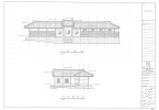 도면_충청남도기념물_아산향교_보수공사 (외삼문)정면도／좌측면도