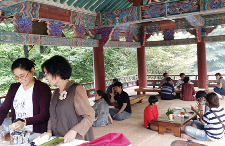 내장사 전통자연발효차 만들기