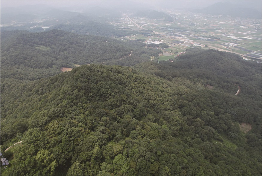 국가유산이미지 | 논산 노성산 봉수 원경 논산 노성산 봉수 원경