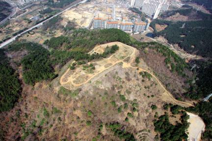 광양 마로산성 전경
