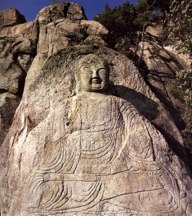 삼능곡마애여래좌상