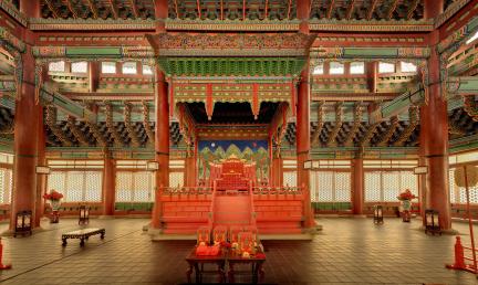 경복궁_근정전 내부