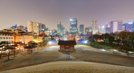 서울 선릉과 정릉_정릉 능침에서 본 야경