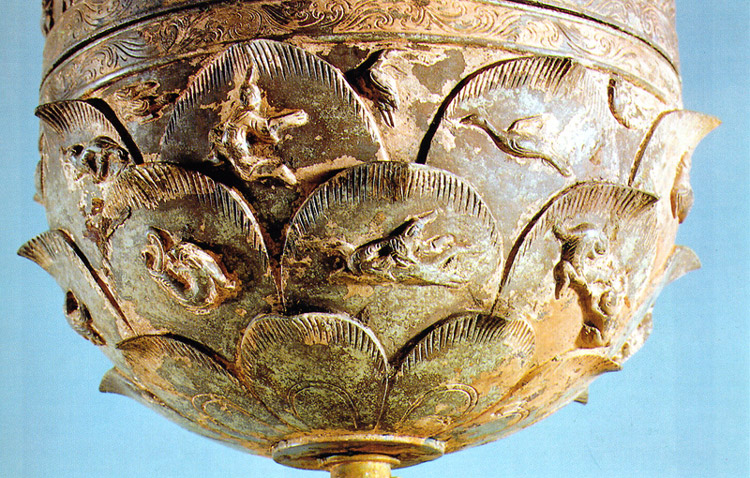 蓮 - 百濟 金銅盤龍朱雀博山爐