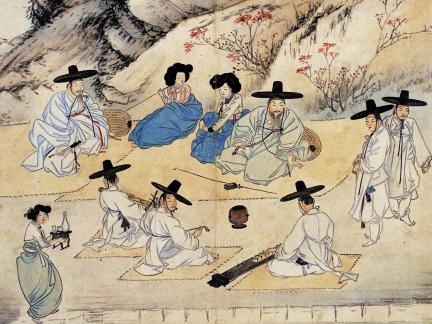 국보 신윤복필 풍속도 화첩(2014년 국보 동산 앱 사진)006