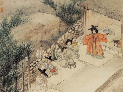 국보 신윤복필 풍속도 화첩(2014년 국보 동산 앱 사진)007