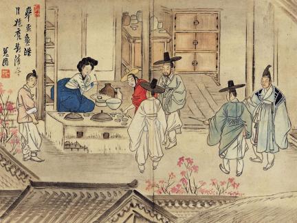 국보 신윤복필 풍속도 화첩(2014년 국보 동산 앱 사진)008
