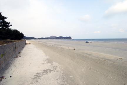 백령도사곶의사빈(천연비행장)전경