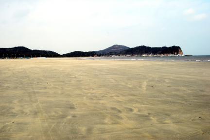 백령도사곶의사빈(천연비행장)전경