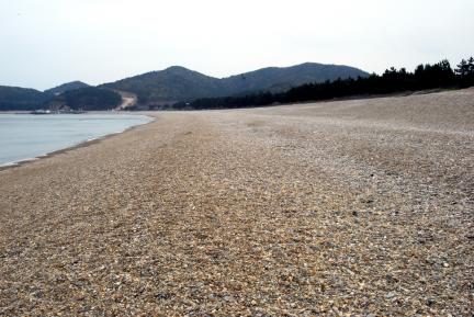 백령도남포리의콩돌해안