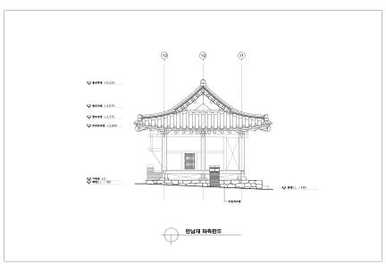 만남재 좌측면도