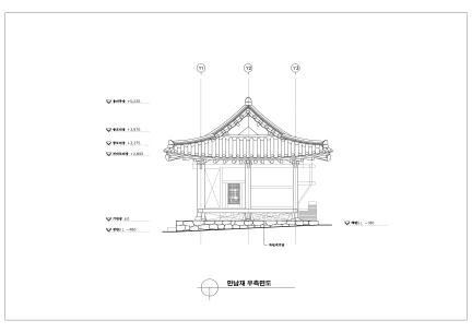 만남재 우측면도