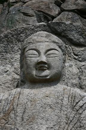 삼릉계곡마애석가여래좌상 알굴