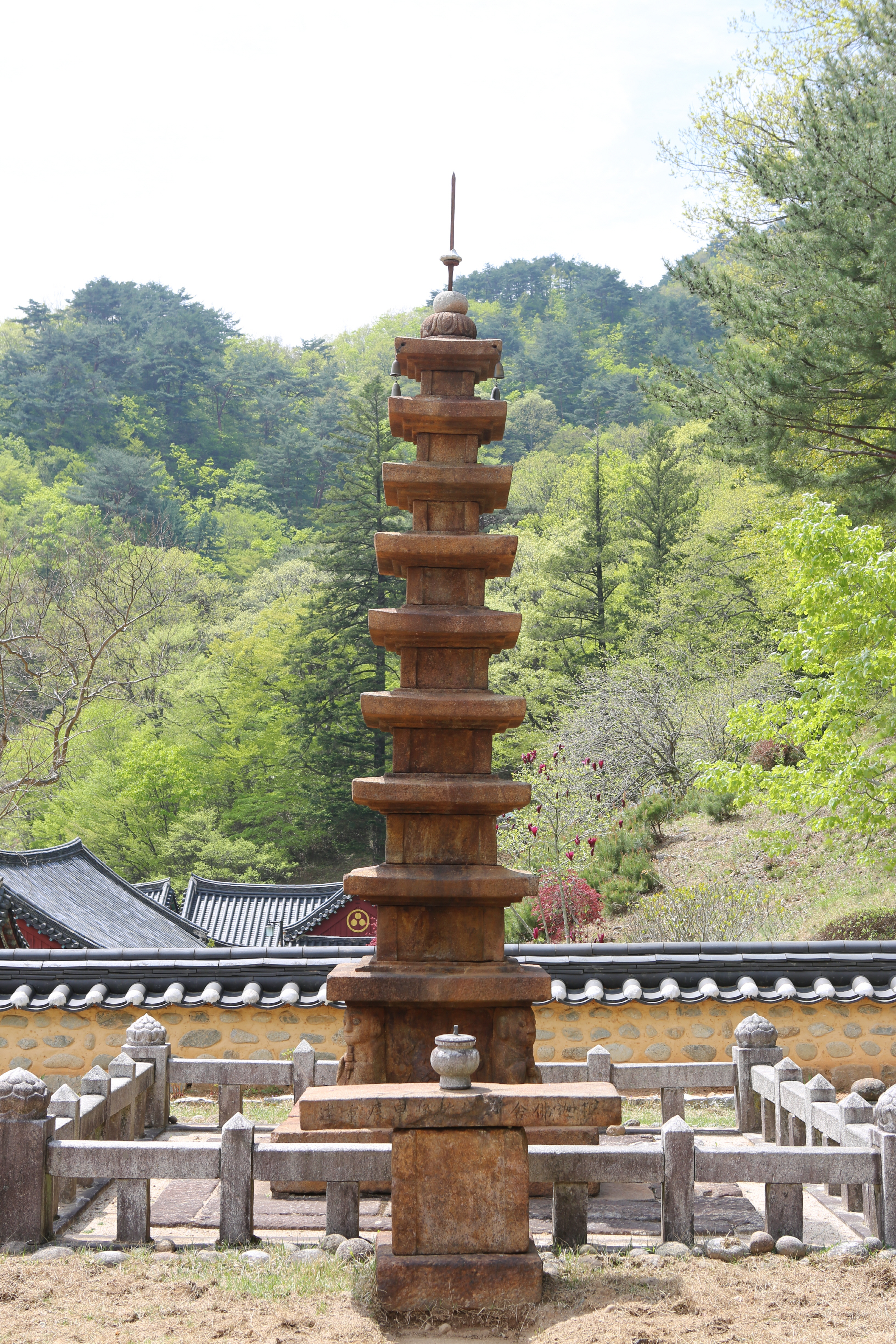 국가유산이미지 | 산청 대원사 다층석탑_북측면_건축_2016년(자료출처 : 국립문화재연구소) 산청 대원사 다층석탑_북측면_건축_2016년(자료출처... 