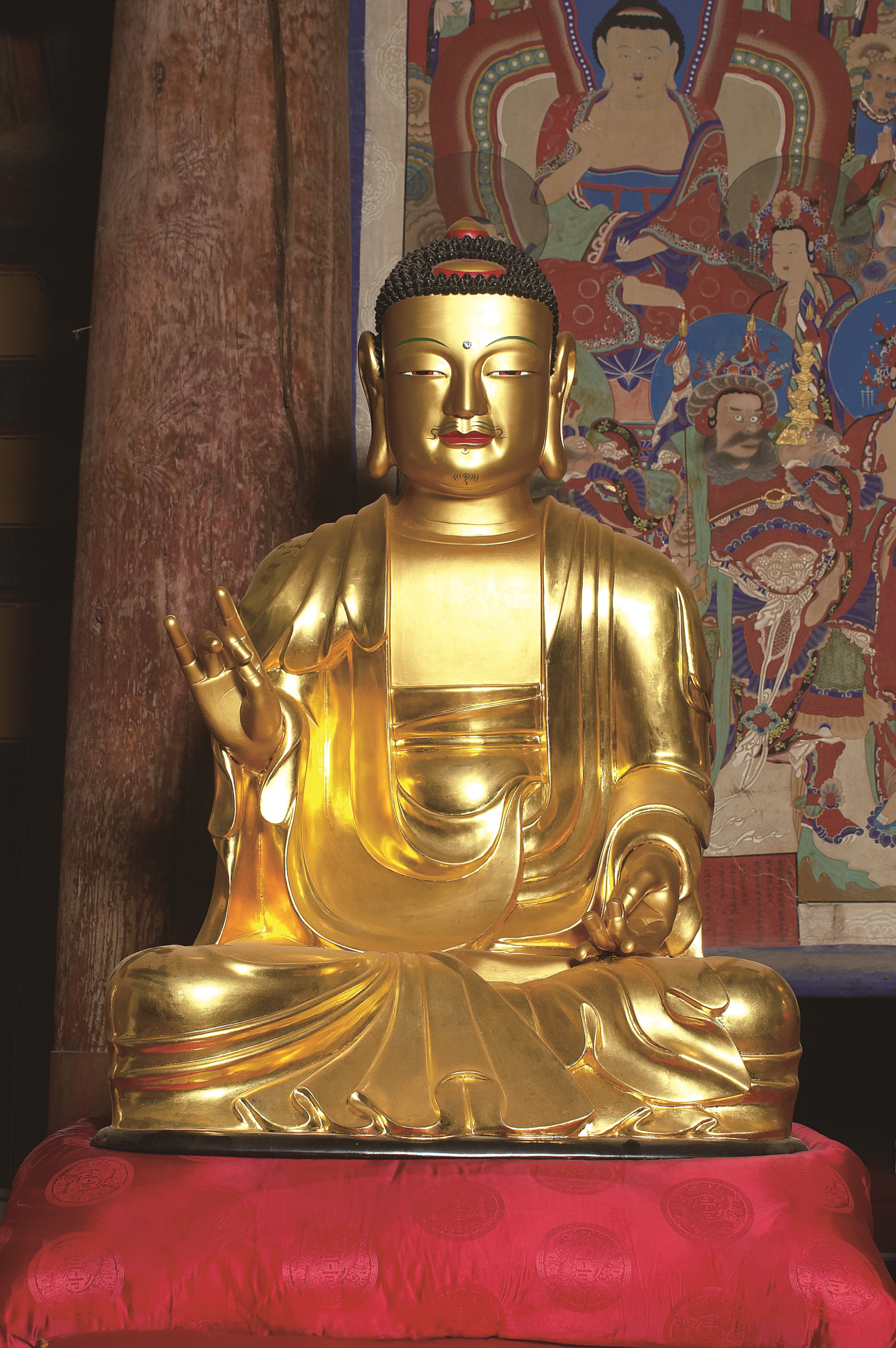국가유산이미지 | 보물_예산 수덕사 목조석가여래삼불좌상 및... 목조석가여래삼불좌상 및 복장유물_아미타불좌상01_문화재대관(보물... 