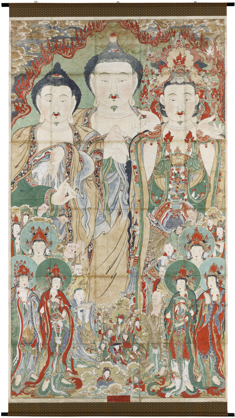 국가유산이미지 | 남양주 봉선사 비로자나삼신괘불도_대형불화 정밀조사 남양주 봉선사 비로자나삼신괘불도_대형불화 정밀조사