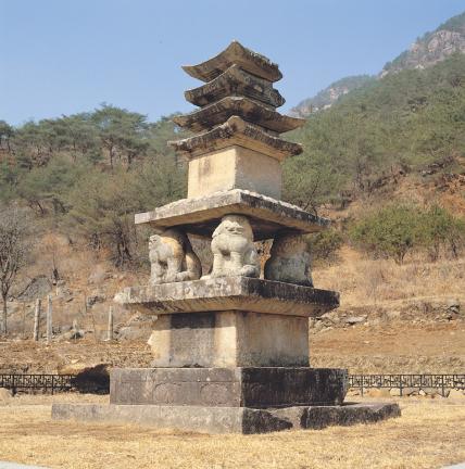 제천 사자빈신사지 사사자 구층석탑