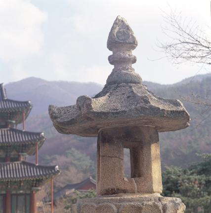 석등 화사석과 옥개석
