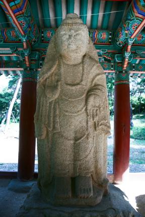 경주 배동 석조여래삼존입상 본존여래입상