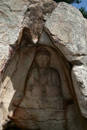 경주 남산 불곡 마애여래좌상