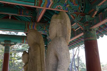 경주 배동 석조여래삼존입상_근경3 (촬영년도 : 2015년)