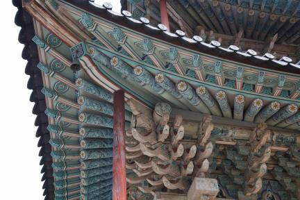 부여 무량사 극락전_추녀부와 서까래 (촬영년도 : 2015년)