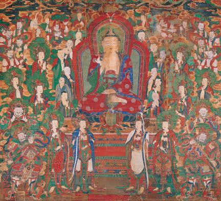 가평 현등사 아미타여래설법도